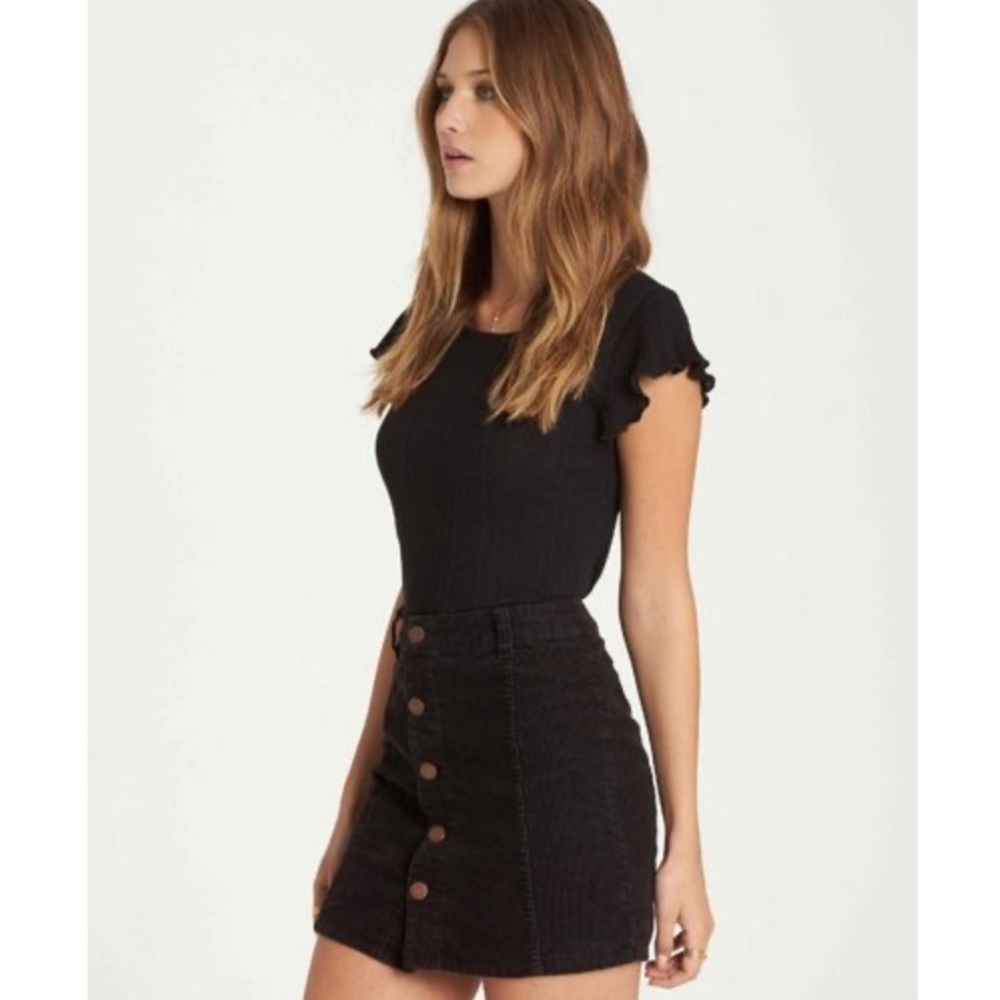 🔥🔥BILLABONG - BUTTON CORD MINI SKIRT🔥🔥 - Picture 4 of 8